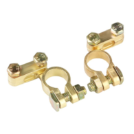 Brass-plated battery clamps, STANDARD
