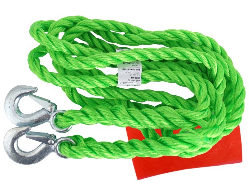 Tow rope PGW up to 2000 kg, braided with hooks, 4 m, Heavy Duty -   platform