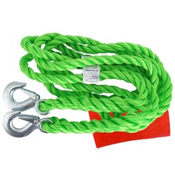 Tow rope PGW up to 2000 kg, braided with hooks, 4 m, Heavy Duty