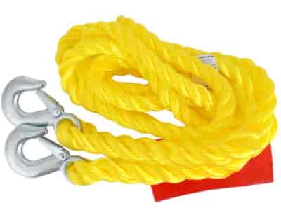 Sangle de remorquage PTAC jusqu'à 3000 kg, tressée, avec crochets, 4 m, Heavy Duty