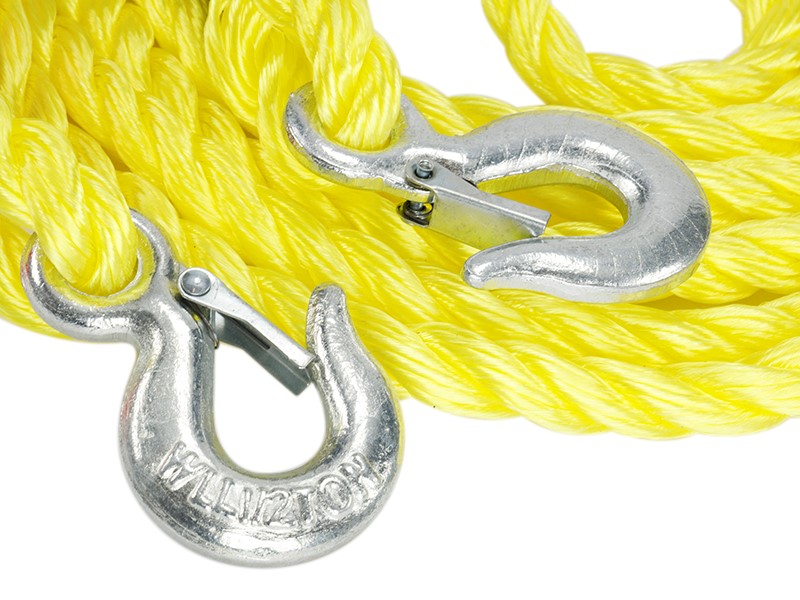 Tow rope PGW up to 3000 kg, braided, with hooks, 4 m, Heavy Duty