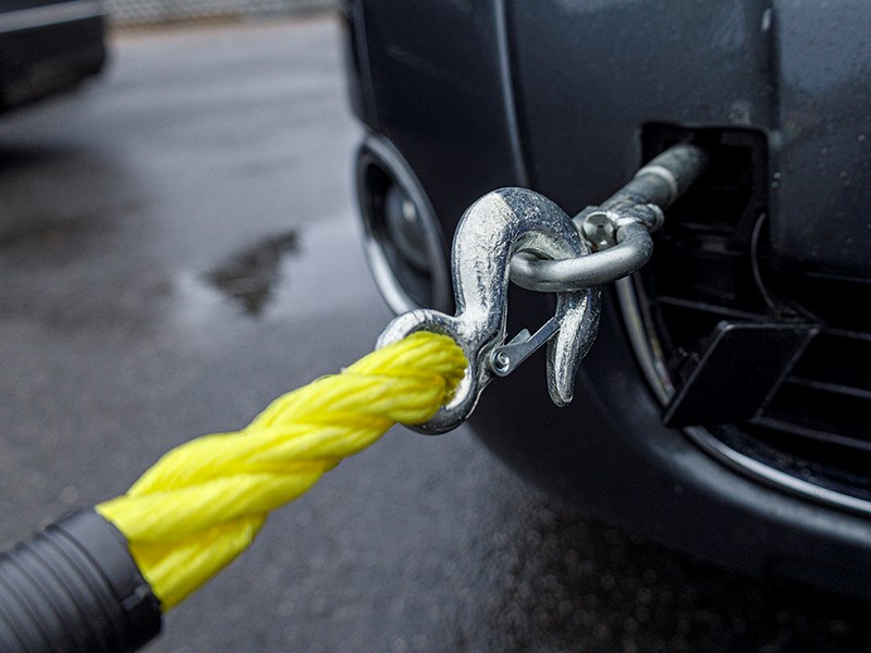 Tow rope PGW up to 3000 kg, braided, with hooks, 4 m, Heavy Duty