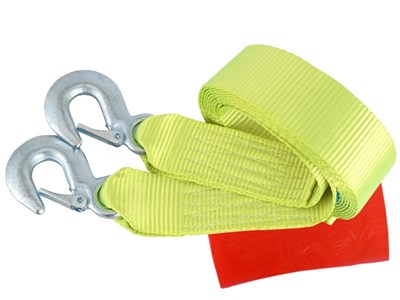 Tow rope PGW up to 2500 kg tape with hooks, 4 m, Heavy Duty