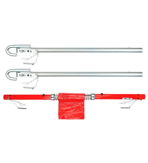 Barre de remorquage rigide 3T, TÜV GS, 180 cm avec ressort