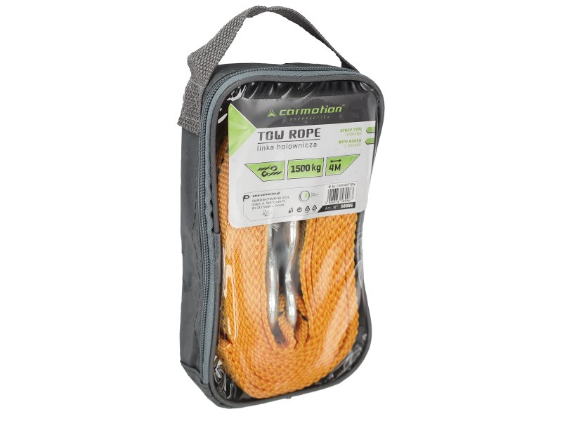 Tow rope PGW up to 1500 kg with hooks, 4 m