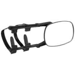 Additional rearview mirror, overlay for towing