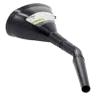 3-part funnel with strainer, plastic, oval