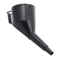 Plastic, oblique funnel