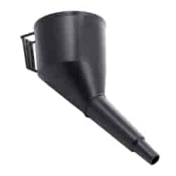 Plastic, oblique funnel