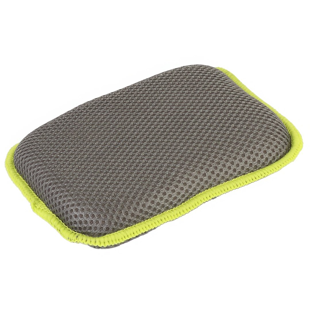 Mesh-covered sponge for stubborn dirt and insect residue, 16x12x2 cm