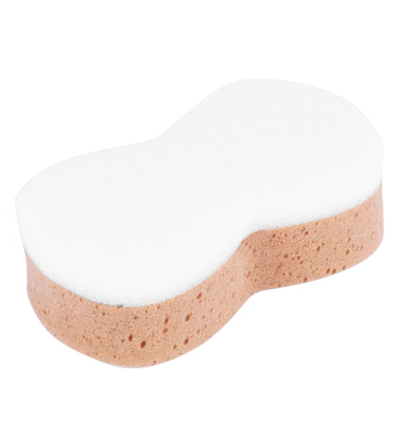 Double sided sponge, MAXI , soft rough, 21.5x12.5x6.5 cm