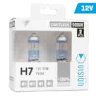 GlühlampenVISION Limitless white H7 12V 55W PX26d U E4 +120%, 2 Stk