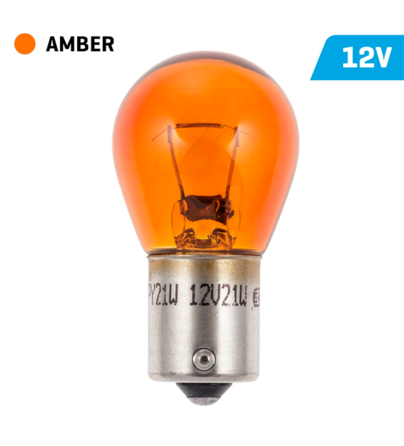 Żarówka VISION PY21W 12V 21W BAU15s, amber (30023)