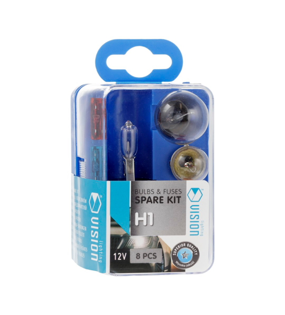 Coffret de secours ampoule VISION H1 12V / 8  éléments