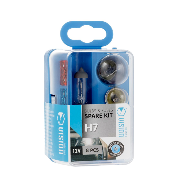 Bulb spare set VISION  H7 12V / 8 element