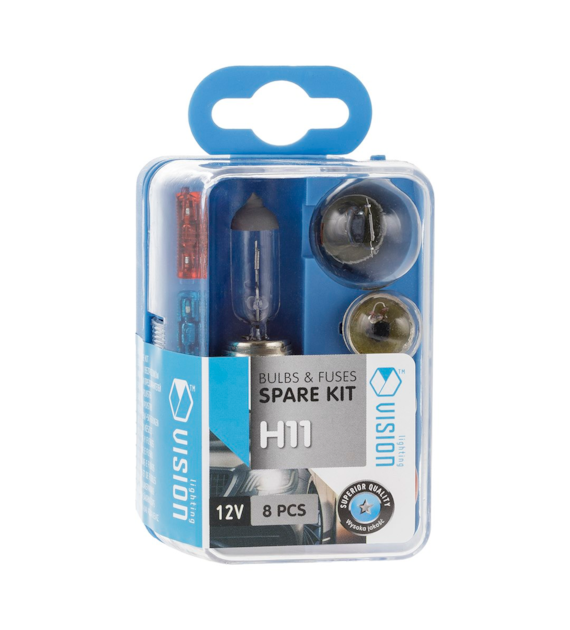 Coffret de secours ampoule VISION H11 12V / 8 éléments