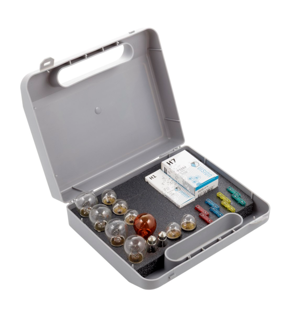 Coffret de secours ampoule VISION H7 24V 70W + H1 24V 70W + 22 éléments