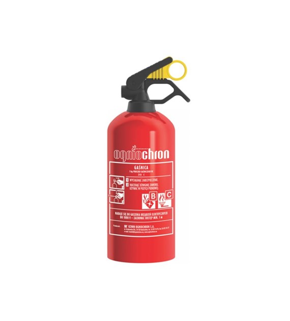 Powder fire extinguisher, BC 1kg 