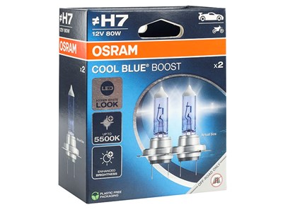 Żarówki OSRAM H7 12V 80W PX26d Cool Blue Boost 5500K HyperWhite, 2 szt.