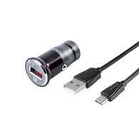 Ładowarka 12/24V QC3.0 1x USB + kabel USB > USB-C