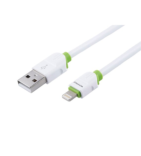 WAYME Lade- und Synchronisierungskabel, Silikon rund, 100 cm, USB > Lightning