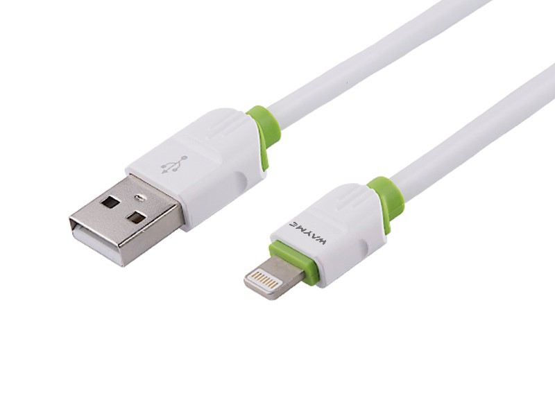 Kabel do ładowania i synchronizacji, silikonowy okrągły, 100 cm, USB > Lightning
