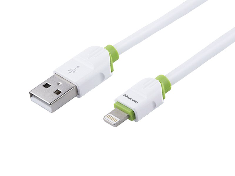 WAYME Kabel do ładowania i synchronizacji, silikonowy okrągły, 100 cm, USB > Lightning