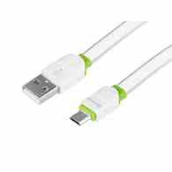 Kabel MAWAY do ładowania i synchronizacji, silikonowy płaski, 200 cm, USB > micro USB