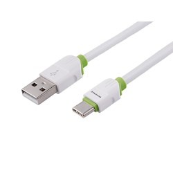 WAYME Charging & synchronisation cable , silicone flat, 200 cm, USB> USB-C