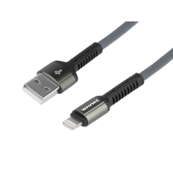 WAYME Kabel do ładowania i synchronizacji, w oplocie z mikrofibry, 200 cm, USB > Lightning