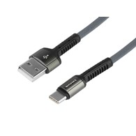 WAYME Kabel do ładowania i synchronizacji, w oplocie z mikrofibry, 200 cm, USB > USB-C