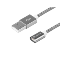 Câble de charge et de synchronisation , tressé en nylon, 120 cm, USB > aimant néodyme