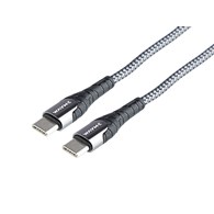 WAYME Kabel do ładowania i synchronizacji, w oplocie z mikrofibry, 200 cm, USB-C > USB-C PD, max 65W
