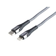 Kabel do ładowania i synchronizacji, w oplocie z mikrofibry, 200 cm, USB-C > Lightning, max 30W