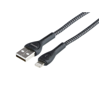 WAYME Câble de charge et de synchronisation , tressé en microfibre, rétroéclairage LED, 200 cm, USB > Lightning
