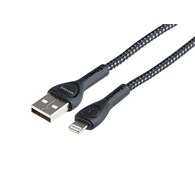 WAYME Kabel do ładowania i synchronizacji, w oplocie z mikrofibry, podświetlenie LED, 200 cm, USB > USB-C