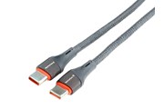 WAYME Charging and sync cable, microfiber braid, 100 cm, 100 cm, USB-C > USB-C PD, max. 65W