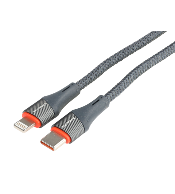 WAYME Câble de charge et de synchronisation, tressé en microfibre, 100 cm, USB-C > Lightning, max 30W