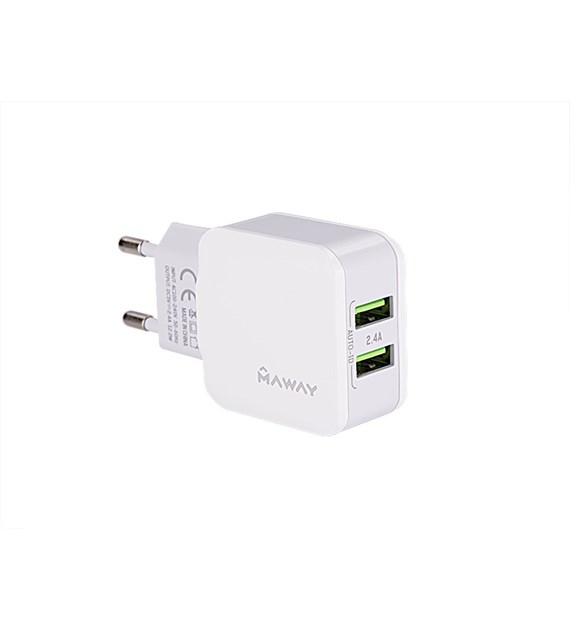 Mains charger  2x USB 2.4A