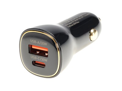 WAYME Chargeur 12/24V, 60W USB-C PD, PPS + QC3.0