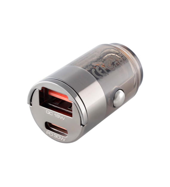 WAYME Ladegerät 12/24V, USB 18W + USB-C PD 30W, Nano mit Ring