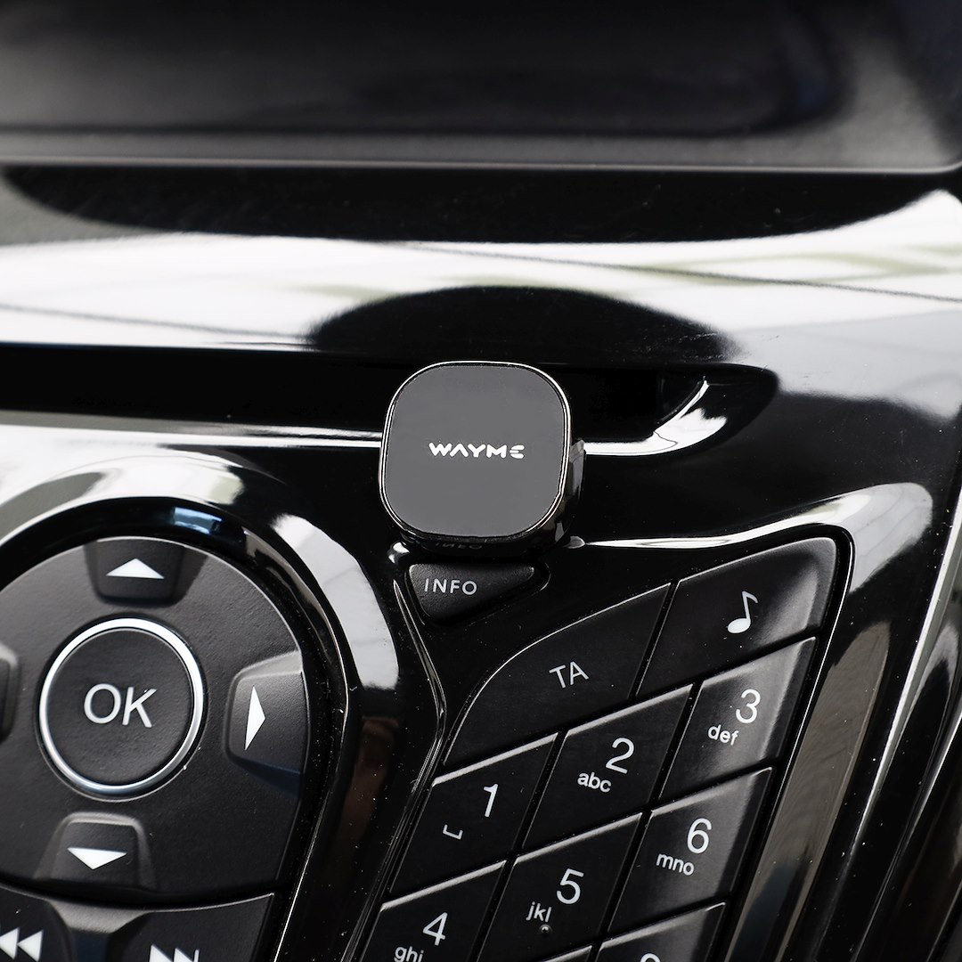WAYME Magnetic stick-on holder, black