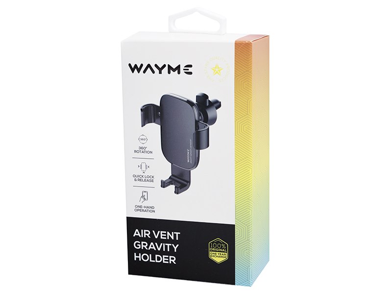 WAYME Gravity holder for car air vent, graphite