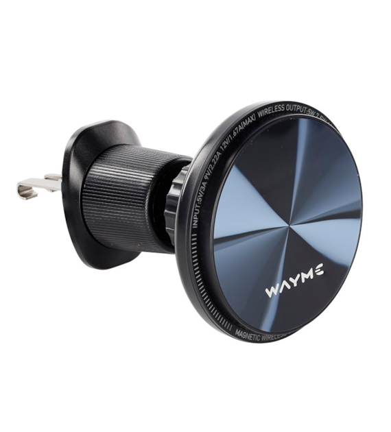 WAYME Support magnétique pour grille d'aération voiture avec chargeur inductif 15 W