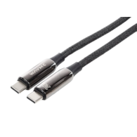WAYME Câble de charge et de synchronisation, tressé en microfibre, 100 cm, USB-C > USB-C PD, max 240W
