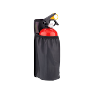 1kg fire extinguisher pocket with hook-and-loop strap, imitation leather