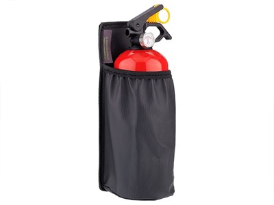1kg fire extinguisher pocket with hook-and-loop strap, imitation leather