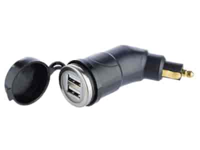 Charger 2x USB 3.3A with DIN plug