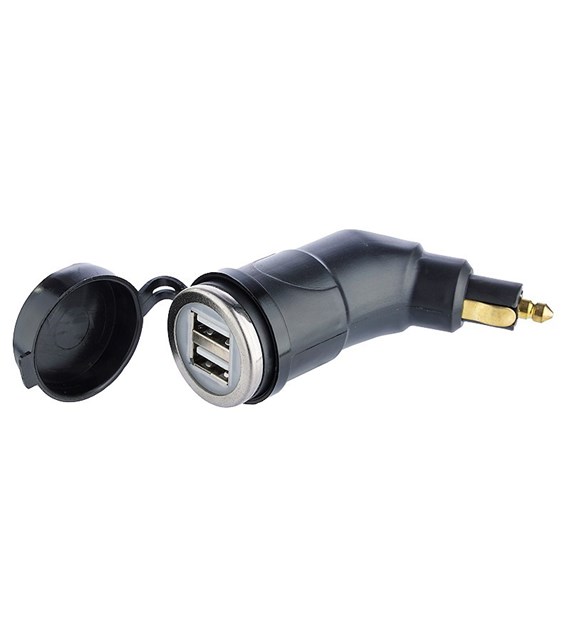 Charger 2x USB 3.3A with DIN plug