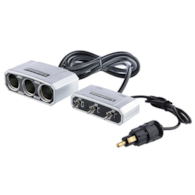 Multiprise DIN 3 voies avec interrupteurs sur le câble